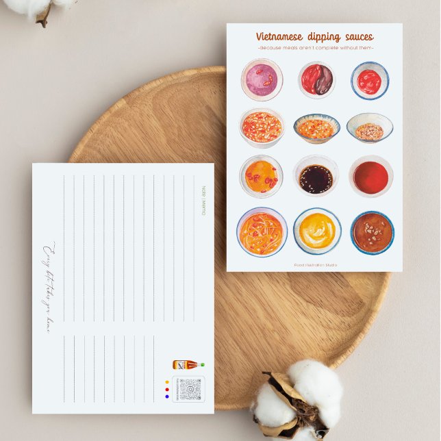 Vietnamesisch Dipping Sauces Postcard Postkarte (Von Creator hochgeladen)