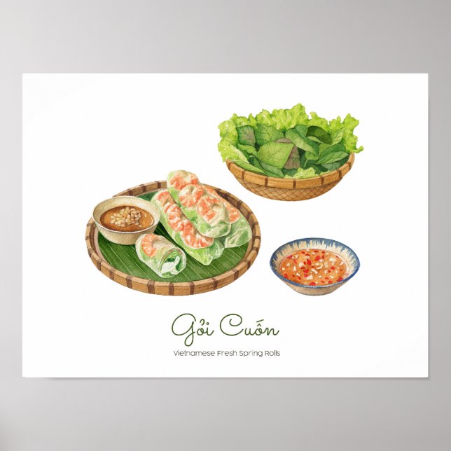Vietnamesisch Frische Frühlingsrollen Poster - Gi  (Vorne)