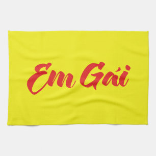 vietnamesisch (jung) Schwester - Em Gái ~ Tietet Geschirrtuch