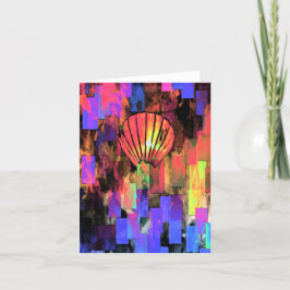 Vietnamesisch Lantern geklappt Danke Karte