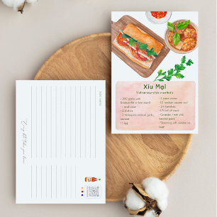 Vietnamesisch Meatballs Postcard - Rezept Postkart Postkarte