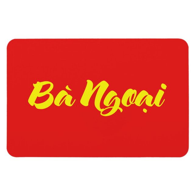 Vietnamesisch (mütterlich) Großmutter - Bà Ngoi Magnet (Horizontal)