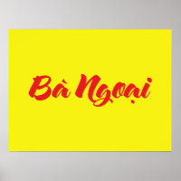 Vietnamesisch (mütterlich) Großmutter - Bà Ngoi