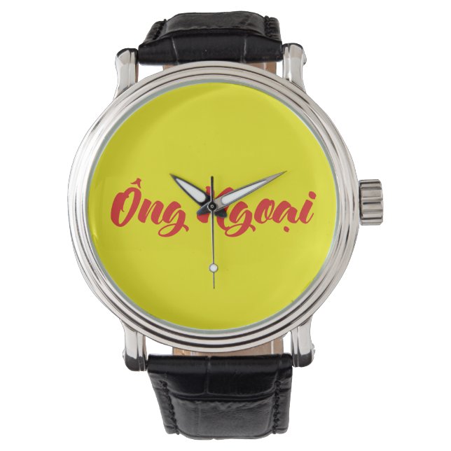 Vietnamesisch (mütterlich) Großvater - Ông Ngoi Armbanduhr (Vorderseite)