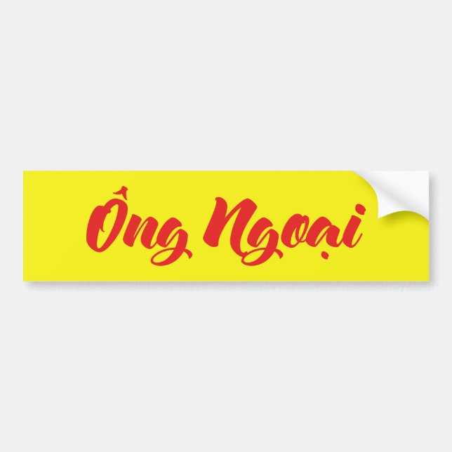 Vietnamesisch (mütterlich) Großvater - Ông Ngoi Autoaufkleber (Vorne)