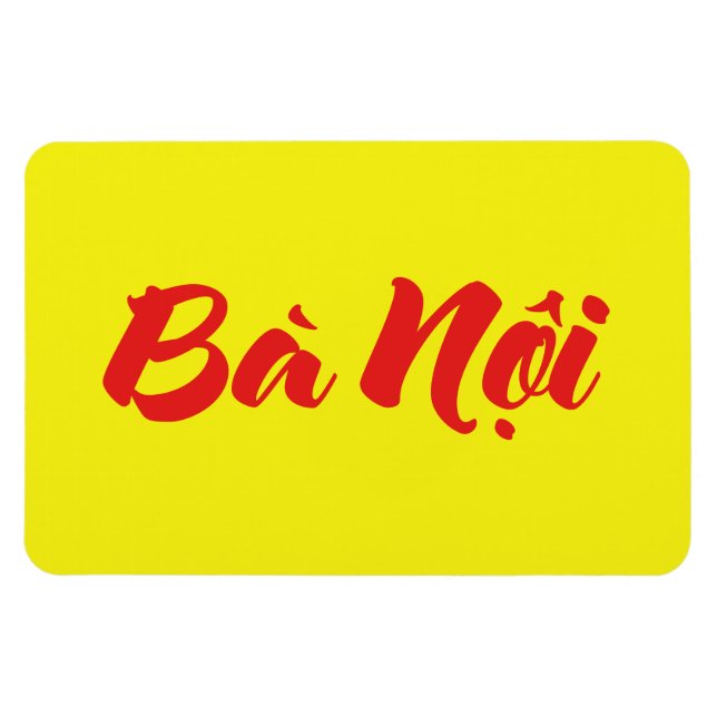 Vietnamesisch (Paternal) Großmutter - Bà Noi Magnet (Horizontal)