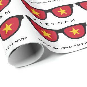 Vietnamesisch Shades individuelle Text & Farbe Ges Geschenkpapier