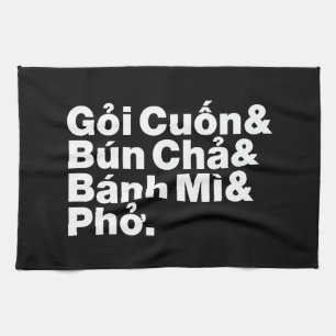 Vietnamesisch Street Food Geschirrtuch