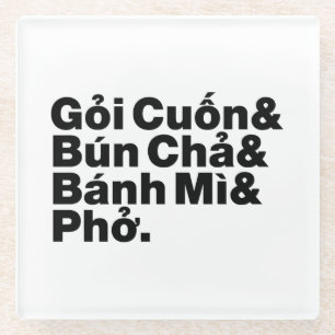 Vietnamesisch Street Food Glasuntersetzer