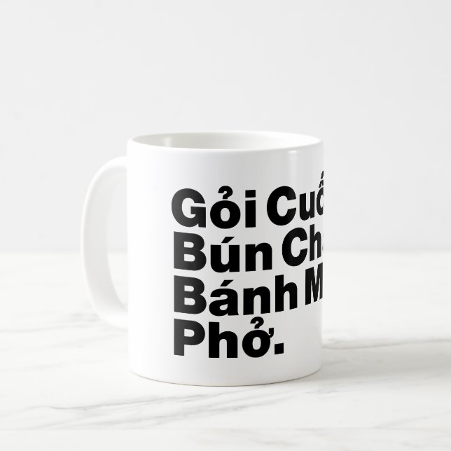 Vietnamesisch Street Food Kaffeetasse (Vorderseite Links)