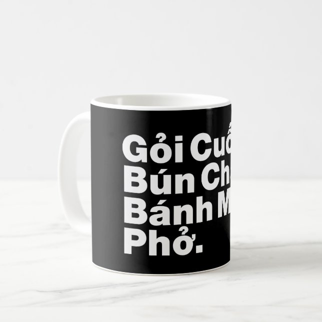 Vietnamesisch Street Food Kaffeetasse (Vorderseite Links)