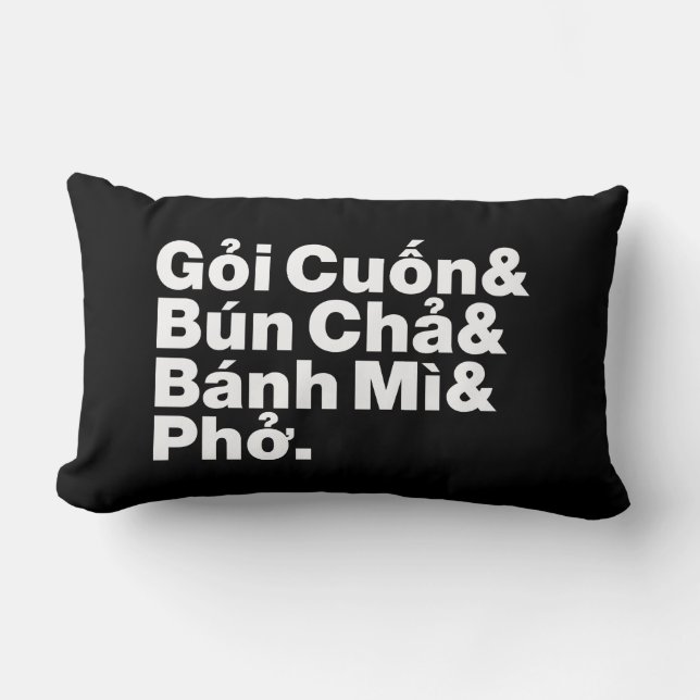 Vietnamesisch Street Food Lendenkissen (Vorderseite)