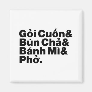 Vietnamesisch Street Food Magnet