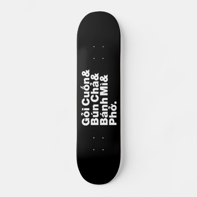 Vietnamesisch Street Food Skateboard (Vorderseite)