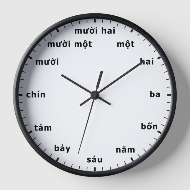 Vietnamesisch Uhr Vietnam Zeitstundenzählung (Vorderseite)