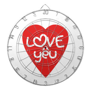 Vietnamesisch Valentine in Liebe Yêu in asiatische Dartscheibe