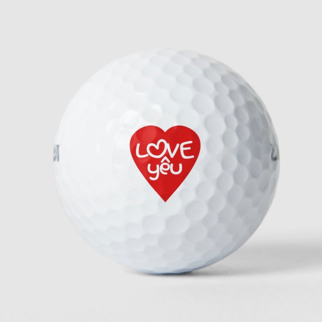 Vietnamesisch Valentine in Liebe Yêu in asiatische Golfball (Vorderseite)