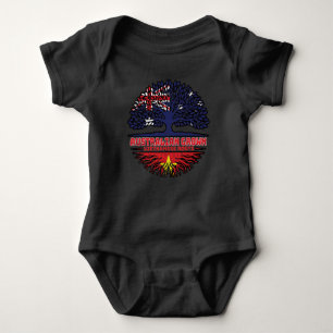 Vietnamesisch Vietnam Australien Tree Roots Baby Strampler