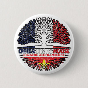 Vietnamesisch Vietnam Französisch Frankreich Baum Button