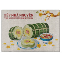 Vietnamesische Bep Nha Küche Banh Tet Kunstwerk Fa