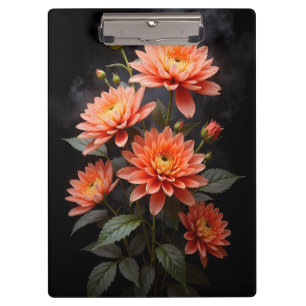 Vietnamesische Chrysantheme auf dem Mond Klemmbrett