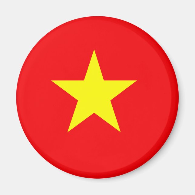 vietnamesische Flag-T - Shirt und Geschenke Magnet (Vorne)