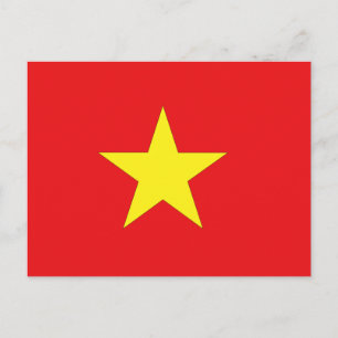 vietnamesische Flagge Postkarte
