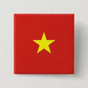 vietnamesische Flagge (Vietnam) Button