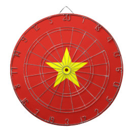 vietnamesische Flagge (Vietnam) Dartscheibe