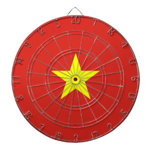 vietnamesische Flagge (Vietnam) Dartscheibe