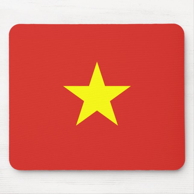 vietnamesische Flagge (Vietnam) Mousepad (Vorne)