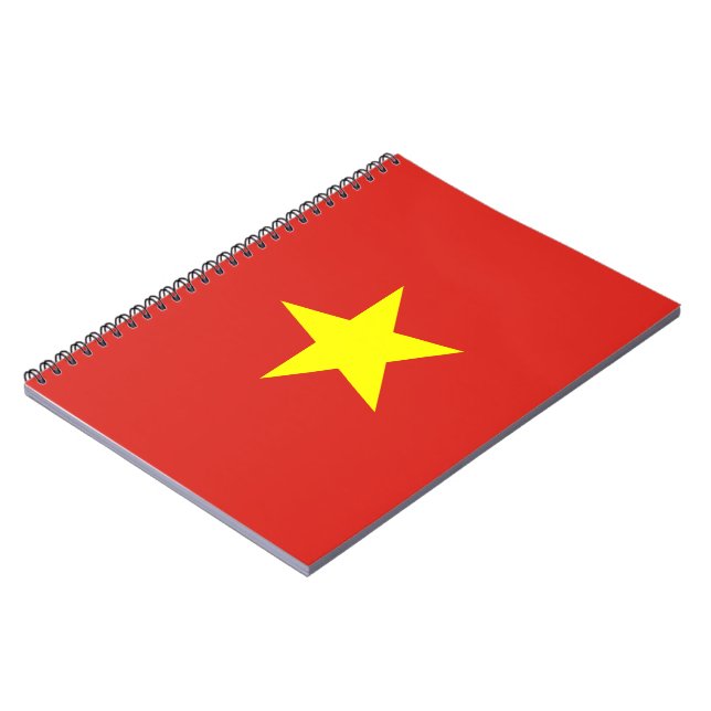 vietnamesische Flagge (Vietnam) Notizblock (Linke Seite)