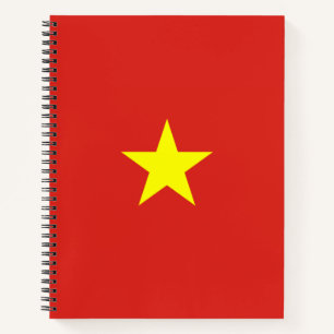 vietnamesische Flagge (Vietnam) Notizbuch