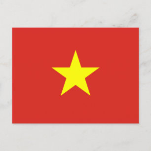 vietnamesische Flagge (Vietnam) Postkarte