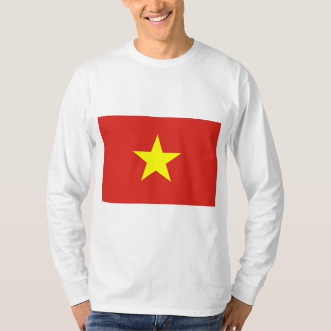 vietnamesische Flagge (Vietnam) T-Shirt (Vorderseite)