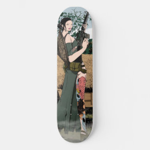 vietnamesische Frau Skateboard