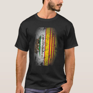 Vietnamesische Kalifornien-Flagge Südvietnam Ameri T-Shirt