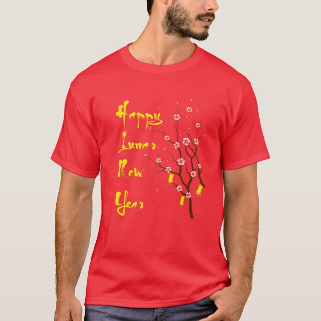 Vietnamesische Neujahrsdekorationen 2022 | Happy L T-Shirt (Vorderseite)
