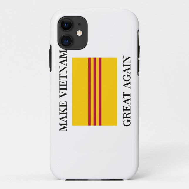 Vietnamesische Südflagge - machen Sie Vietnam groß Case-Mate iPhone Hülle (Rückseite)