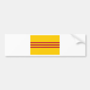 Vietnamesische Südflagge - Vietnam Cờ vàng Ba  Autoaufkleber