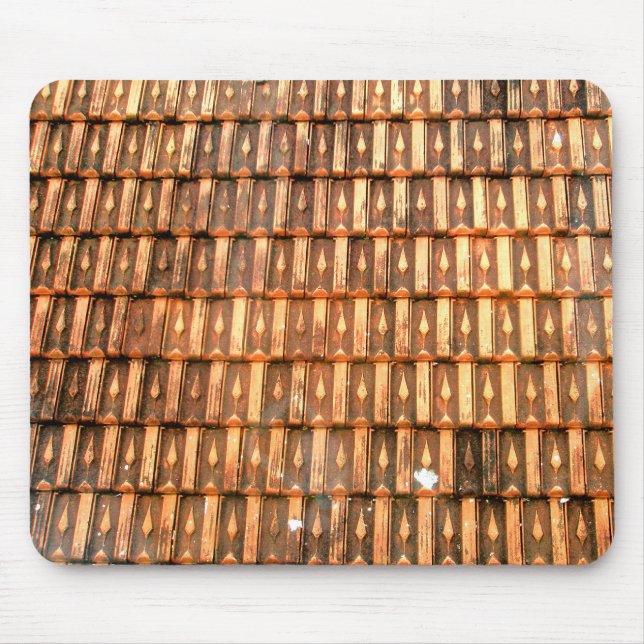 Vietnamesische Terrakottadachfliesen Mousepad (Vorne)