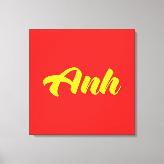Vietnamesischer Bruder - Anh ~ TietDeskVietLanguag Leinwanddruck (Vorderseite)
