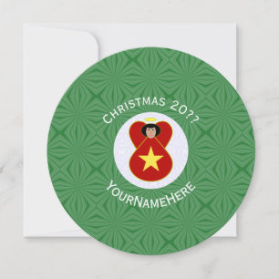 Vietnamesischer Engel Weihnachten Personalisieren  Einladung