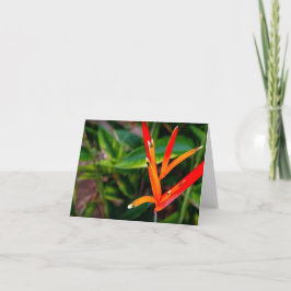 Vietnamesischer Heliconia Jeder Anlass Notecard Dankeskarte
