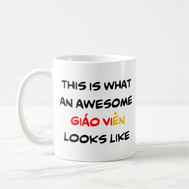 vietnamesischer Lehrer giao vien, phantastisch Kaffeetasse (Links)