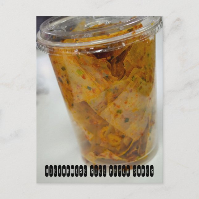 Vietnamesischer Rice Paper Snack Postkarte (Vorderseite)