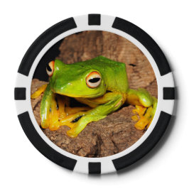 Vietnamesischer Schwarz-Webbed Gliding Frog Pokerchips