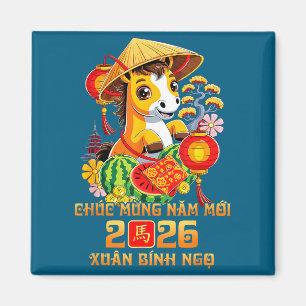 Vietnamesisches Lunar Neujahr Chuc Mung Nam Moi 20 Magnet