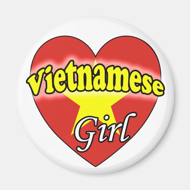vietnamesisches Mädchen Magnet (Vorne)