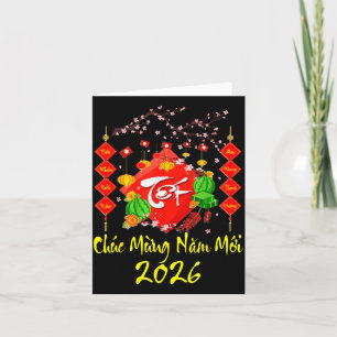Vietnamesisches Neujahrsfest 2026 Tet Viet Chuc Mu Karte
